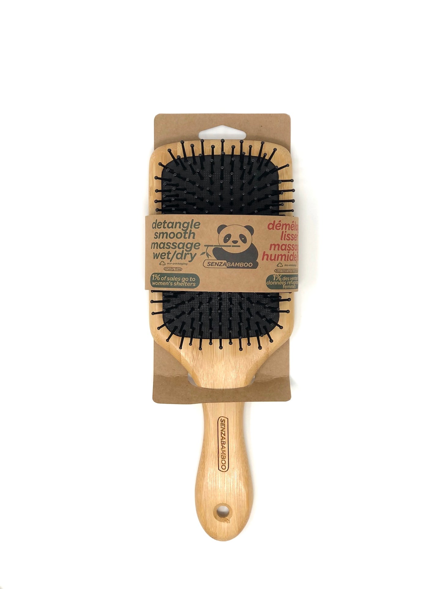 Bamboo Paddle Hairbrush (Large)