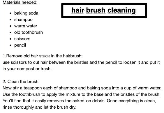 Small Bamboo Hairbrush