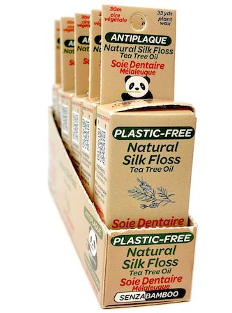 3 packs of 100% - Plastic Free Silk Dental Floss (3 options) - SENZABAMBOO