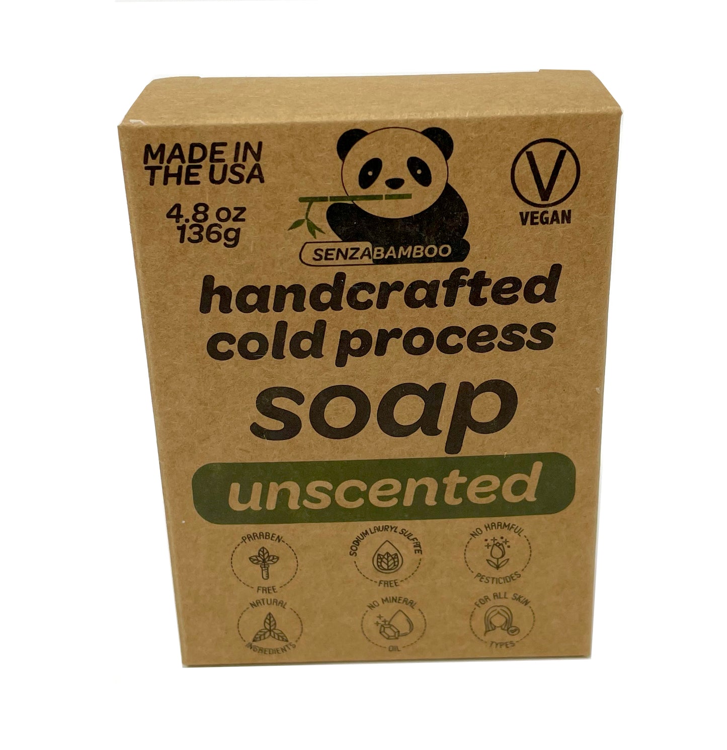 Handcrafted Cold Process Unscented Bar Soap