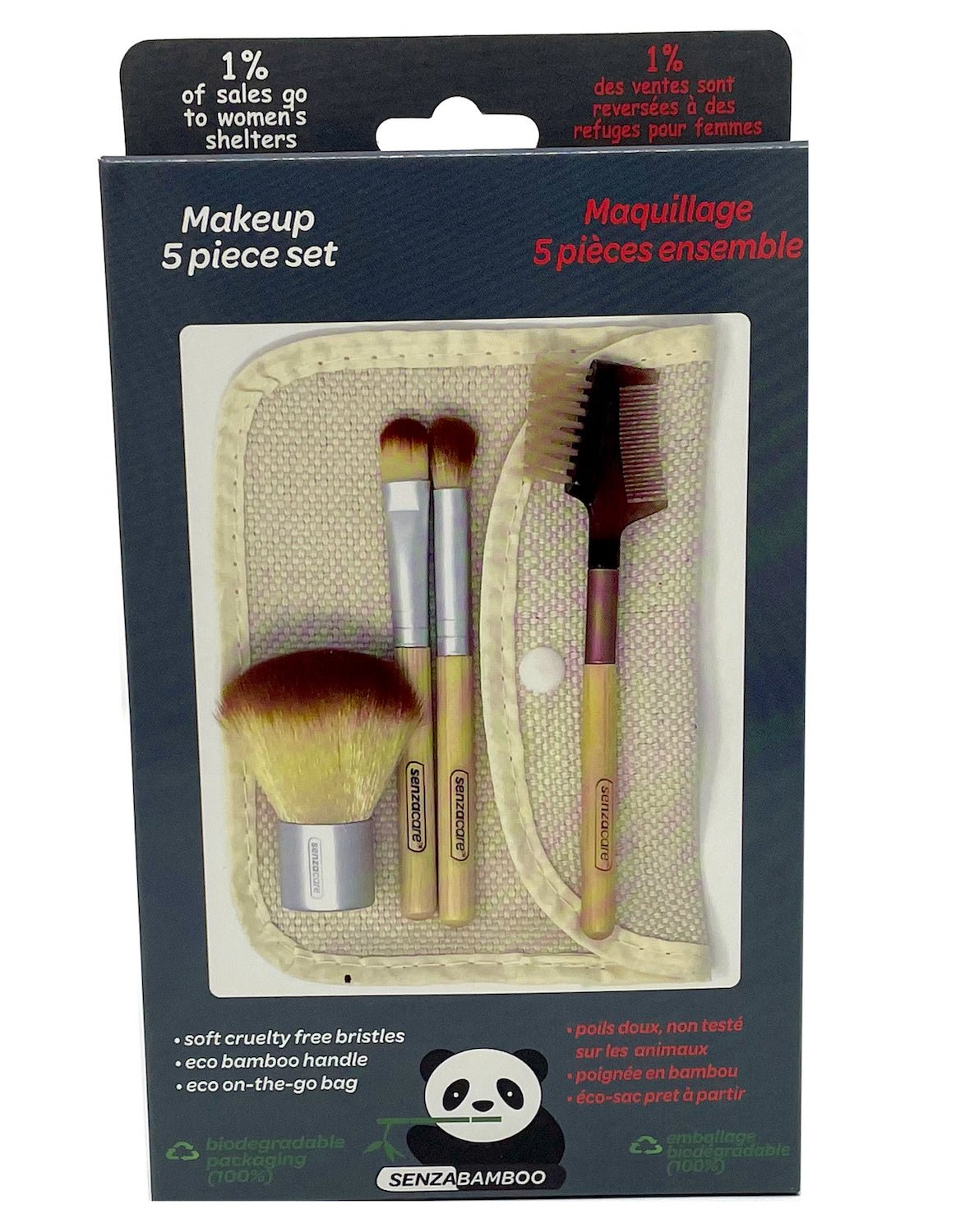 Bamboo Makeup Brush Set - SENZABAMBOO