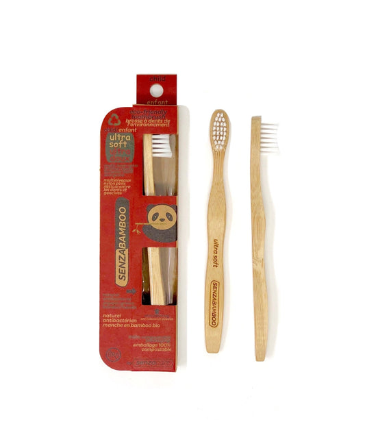 Child Ultra Soft Eco - Friendly Bamboo Toothbrush - SENZABAMBOO