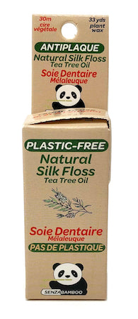 3 packs of 100%-Plastic Free Silk Dental Floss (3 options)