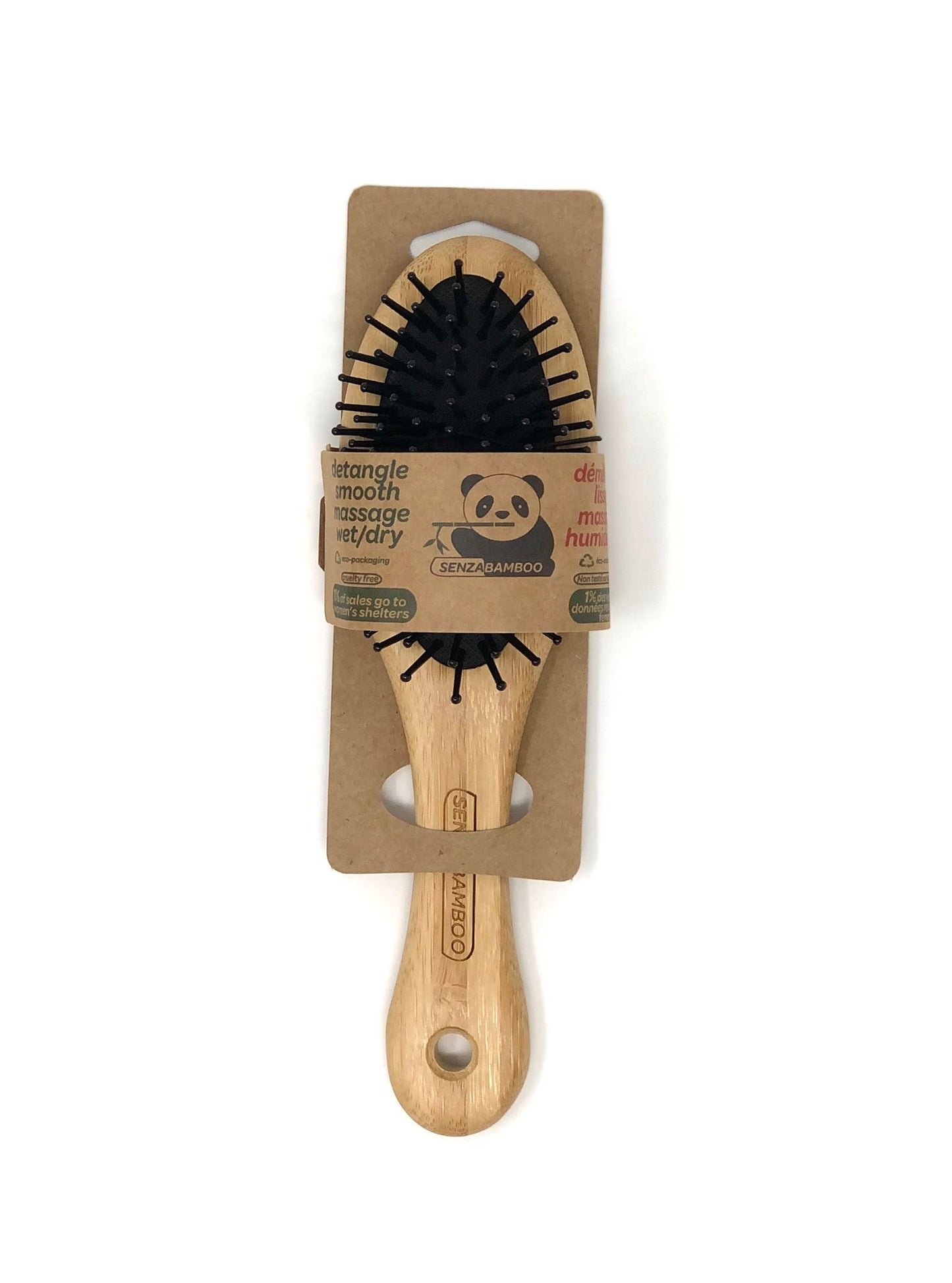 Small Bamboo Hairbrush - SENZABAMBOO